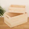 Caja de almacenamiento de madera Almacenamiento de gran capacidad caja pequeña almacenamiento simple sala de estar dormitorio estudio
