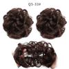 Peruca Coque de Fibra Sintética Transfronteiriço Anel de Cabelo Cacheado Adereço de Cabelo Estilo Europeu e Americano Coque Fofo Natural Anel de Cabelo Atacado