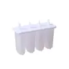 Plástico Plástico Casero Helado Helado Molde 4 Cuatro con Tapa Hogareño Infantil Lindo Paleta Paleta Molde