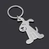 Fabricantes venden llaveros metálicos brillantes de simulación de gato y perro, accesorios colgantes para regalos publicitarios pequeños con letras de LOGOTIPO