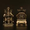 Decoración de latón del dios de la riqueza Artesanías Cuenco del tesoro Lingote de Ruyi Estatua del dios de la riqueza Adoración Decoración del salón budista del hogar
