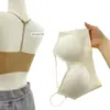 Sujetador de Triángulo Estilo Francés con Pedrería Brillante, Hermoso Diseño en la Espalda, Invisible y Cómodo, Recoge y Levanta el Busto, Soporta los Laterales del Pecho, Camiseta Interior