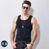 Chaleco de Hombros Anchos para Hombre, Delgado Deportivo de Verano Talla Grande Sudadera de Fitness, Ajustado Ceñido de Color Sólido Camiseta Interior, Moderno