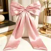 Decorações de Natal Atacado em Estoque, Enfeites de Laços Vermelhos Grandes, Decorações de Festa, Vitrines, Laços Gigantes