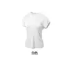 [Processamento Personalizado] Camiseta de Seda Yuyue Feminina Gola Redonda Simples Malha Dupla Ombro Caído Manga Curta de Seda Amora para Mulheres