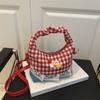 Bolso de Hombro Cruzado Versátil Elegante Estilo Coreano Lindo Estilo Universitario Nuevo de Moda Verano 2026 con Adorno de Encaje Dulce