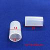 Funda de silicona redonda translúcida resistente a altas temperaturas, funda de silicona galvanizada en aerosol, funda protectora de rosca impermeable y a prueba de polvo