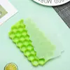 Forma de Gelo de Silicone em Favo de Mel com Tampa, 37 Cavidades de Gelo, Barra de Gelo, Sorvete, Caixa de Cubos de Gelo