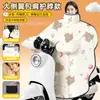Cubierta cortavientos eléctrica de invierno para vehículo, forrada de felpa, engrosada, impermeable, resistente al frío, diseño de dibujos animados, alas laterales ampliadas, parabrisas para patinete eléctrico