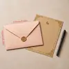 Conjunto de papel de carta com padrão de árvore, cartas de amor estilo vintage, papel especial kraft estilo chinês, convites, cartões postais, envelopes selados com cera