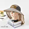 Chal de Ala Ancha de Verano Sombrero de Pescador para Hombres y Mujeres, Sombrero de Sol Transpirable de Secado Rápido para Exteriores, Sombrero Plegable para Senderismo con Protección para el Cuello