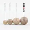Venta al por mayor del fabricante de Cuentas de Madera Nanmu con Hilo de Oro, Cuentas Redondas de 6-12 mm, Materiales para Accesorios de Manualidades DIY