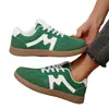 Zapatillas de Entrenamiento Alemanas para Mujer Talla Grande para Comercio Exterior y Ventas Transfronterizas, Otoño e Invierno 2025 Nuevos Zapatos Planos con Bloques de Color Retro Europeos y Americanos