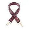 Nueva correa de hombro ancha de jacquard colorida de 3,8 cm, ajustable, para bolso cruzado, correa larga, accesorios, correa de repuesto