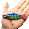 Venta al por mayor de fábrica señuelo segmentado anzuelo doble envoltura suave plomo señuelo de pesca 9cm18g Señuelo Suave Señuelo de Pesca para Exteriores