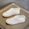 Zapatillas Blancas Talla Grande para Mujer Primavera/Verano 2026 Nuevos Zapatos Casuales Transpirables Huecos de Suela Blanda Cómodos Zapatos de Entrenamiento con Suela de Goma