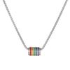 Collar de joyería con cuentas de transferencia para la cintura de hombre pequeño de acero de titanio personalizado de color que no se desvanece Cadena para suéter de cintura de hombre pequeño hip hop gay