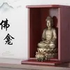 Armário de Altar Budista para Uso Doméstico, Mesa de Oferendas de Mesa para o Deus da Riqueza, Bodhisattva Guanyin e Guan Gong, Pequena Mesa de Oferendas de Santuário