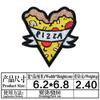 Junle Bordado Hamburguesa Salchicha Hot Dog Pizza Tela Pegatina Creativo Dibujo Animado Joker Parche Parche de Punto