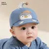 Gorro de Bebé Primavera y Otoño Lindo Pingüino Gorra de Béisbol para Bebés Pequeños con Visera Suave para Niños y Niñas Protección Solar Sombrero para el Sol