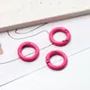 Chaveiro Colorido Pintado com Fecho de Mola Aberto Corrente de Celular DIY Corrente de Mochila Acessórios Pingente de Miçanga Joia