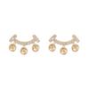 Jiexing joias 14K ouro novo nicho moda 925 prata agulha brincos acessórios material brincos brincos para mulheres