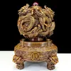 Ornamento de Dragão Feng Shui: Atrai Riqueza e Muda a Sorte, Adequado para Sala de Estar, Hall de Entrada, Escritório do Chefe, Loja, Presente de Inauguração de Empresa