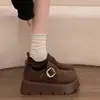 Zapatos Birkenstock Retro de Suela Gruesa para Mujer 2026 Nuevos Zapatos de Primavera y Verano para Mujer Versátiles Populares Mocasines Casuales