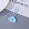 Dopamina Color Caramelo Cara Sonriente Llavero de Resina Accesorios Pequeños DIY Moda Versátil Colgante Decorativo Venta al por Mayor