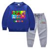 2023 Primavera y otoño nueva ropa infantil transfronteriza suéter para niños pantalones de dibujos animados conjunto de dos piezas bebé algodón traje de manga larga