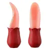 Vibrador de Succión de Lengua Realista de Silicona Vibrador de Lamer Multi-frecuencia Juguete Sexual para Masturbación Productos Sexuales Juguete para Masturbación Femenina