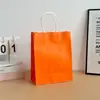 Venta directa de fábrica: Bolsas de papel kraft hechas a medida, incluyendo bolsas de asa larga, bolsas para regalos del Festival de Medio Otoño y bolsas para llevar café/bebidas, disponibles para venta al por mayor