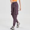 B2551 Pantalones Deportivos de Cintura Alta Control de Abdomen para Mujer con Bolsillo Lateral Pantalones Casuales de Fitness para Mujer Pantalones Sueltos para Correr