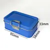 Caja de hojalata con tapa abatible de un solo lado, mini caja ciega a presión, caja pequeña de hojalata, caja de almacenamiento sellada para dulces de menta, tarjetas de joyería