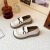 Zapatos para Niñas Zapatos de Princesa de Cuero para Niños 2025 Primavera y Otoño Nuevos Mocasines Negros de Estilo Británico para Niñas