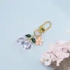 Chaveiro Realista 3D de Cereja e Flor de Cerejeira, Fofo e Fresco, Bolsa de Frutas 3D, Capa de Celular, Decoração para Bolsa e Mala