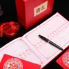Suprimentos para casamento livro de presentes para convidados de veludo atacado com canto de grade livro de presentes livro de assinaturas livro de contas de casamento