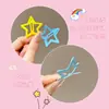 Pinzas de pelo de estrella de colores para niños, pinzas para flequillo para niñas, pinzas BB de gota de agua, pasadores pequeños, accesorios para el pelo de bebé