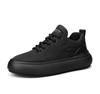Four Seasons New canvas lace-up sapatos masculinos moda coreana sapatos esportivos casuais baixo top moderno tênis plataforma de cor sólida