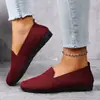 Zapatos Planos de Mocasín Transpirables Antideslizantes de Tejido Flyknit, Estilo Nuevo Primavera 2026, Venta Directa de Fabricantes Europeos y Americanos