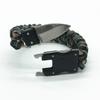 Supervivencia al aire libre transformador autodefensa paraguas cuerda pulsera de supervivencia tejida hebilla de cuchillo pulsera de cuchillo portátil pulsera