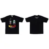Suministro mayorista transfronterizo Chaopai de comercio exterior a 260g éxito de ventas BAPE cabeza de simio tiburón camiseta de manga corta 21