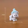 Paisaje en miniatura, figuras de animales de cachorros creativas y lindas, decoraciones de caja sorpresa, accesorios para escritorios de oficina, piezas decorativas pequeñas