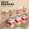 Estante de almacenamiento con drenaje para baño, zapatero tipo trineo para baño, estante de almacenamiento para el hogar sin perforaciones, toallero de pared a prueba de polvo y drenaje
