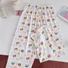 Superventas transfronterizos, lindos, muy elásticos, de seda de leche, pantalones para caminar, casuales y cómodos para mujeres de talla grande, suaves y largos, pantalones para dormir