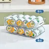 Geladeira Armazenamento de Bebidas Prateleira de Armazenamento Auto-rolante de Camada Dupla Latas de Cerveja Pet Refrigerante Coke Aumentar Número