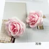 Mini Flores de Rosa de Canto para Simulação DIY Cabeças de Rosa de Tecido de Seda Headwear de Rosa Grampo de Cabelo Material de Flor Pequenos Enfeites para Fotografia de Casa