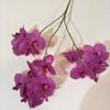 Los fabricantes venden película de tres puntas Mini pequeña flor artificial de phalaenopsis decoración artificial de boda película flor falsa