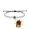 Pulsera de Proyección Magnética de Nuevo Producto Europea y Americana 100 Idiomas Te Amo Pulsera Personalizada de Foto de Alta Definición Pulsera de Regalo