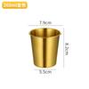 Vaso de Agua de Acero Inoxidable 304 Estilo Coreano Vaso de Cerveza Taza de Té de Restaurante Taza para Bebidas Frías Taza de Café Portátil para Acampada y Viajes al Aire Libre